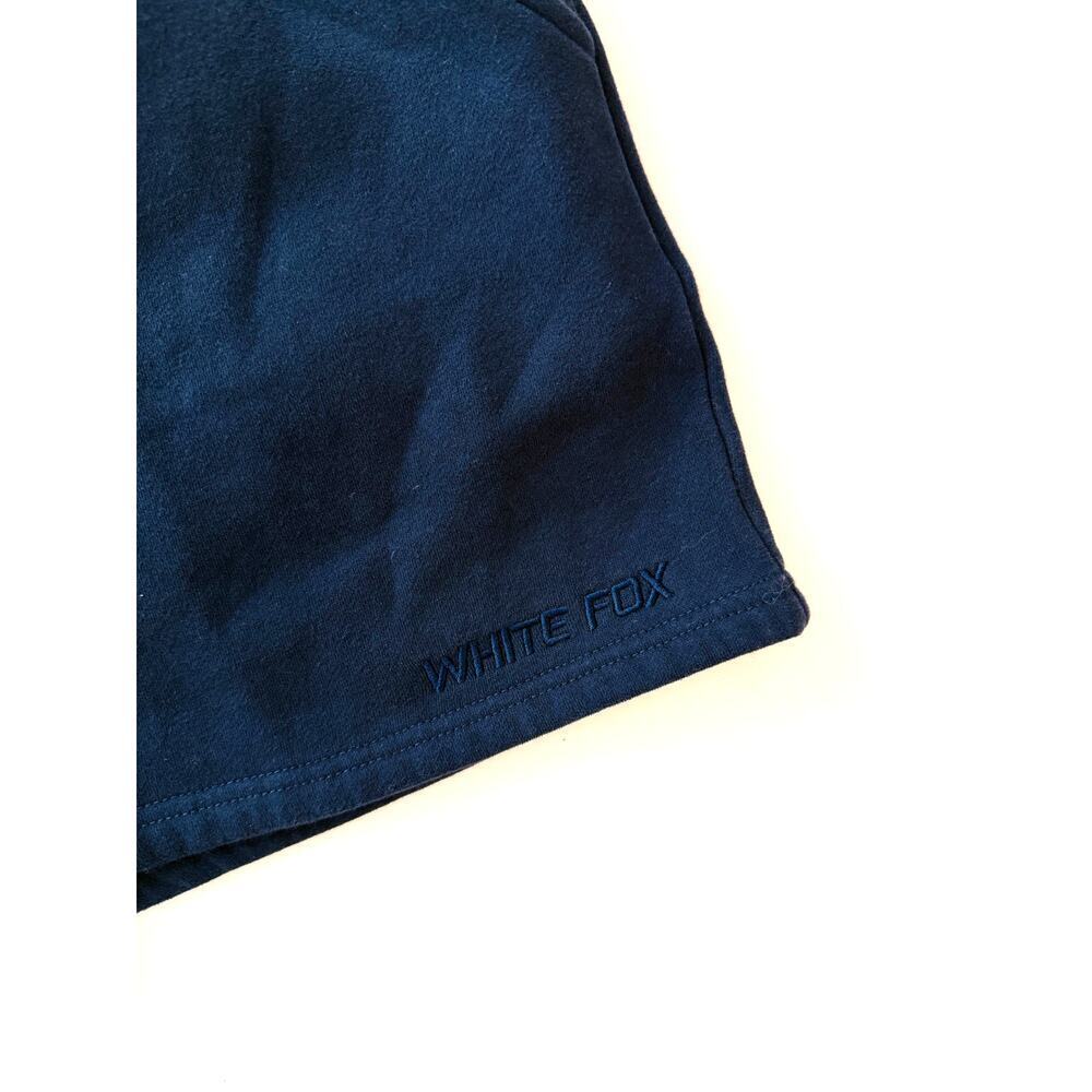white fox navy blue sweatshorts - size large - Picture 3 of 4